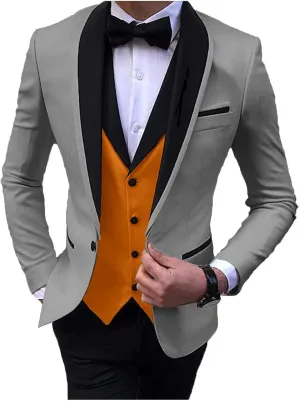 2024 Fashion Prom Suits for Men Slim Fit Wedding Suits for Men Party Tuxedos Set STXZ080