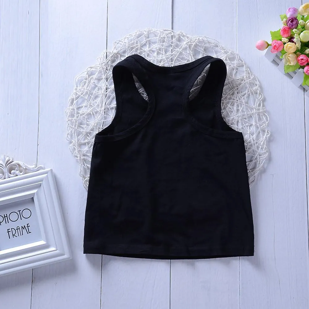 2pcs/Set Toddler Kids Baby Girl Sleeveless Floral T-Shirt Top Sunflower Denim Jeans Shorts Outfits 1-8T