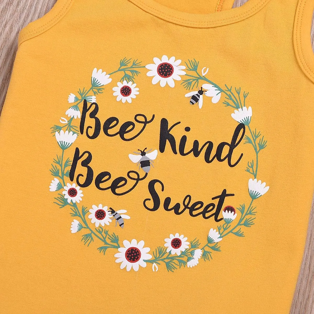 2pcs/Set Toddler Kids Baby Girl Sleeveless Floral T-Shirt Top Sunflower Denim Jeans Shorts Outfits 1-8T