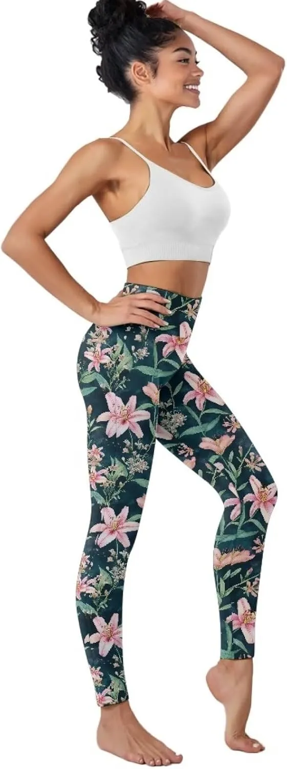 AFPANQZ Women's Yoga Leggings with Pockets Seamless Yoga Pants Casual Running Dance Sports High Waist Long Activewear
