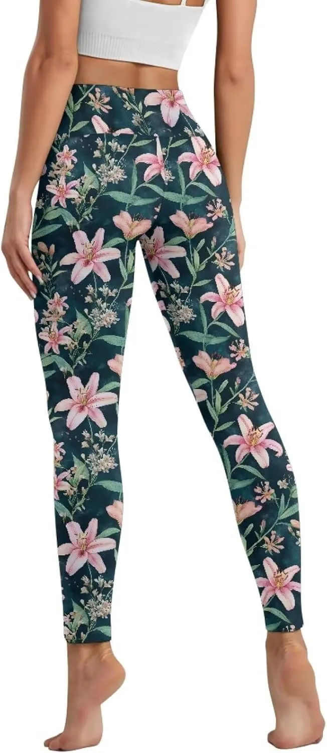 AFPANQZ Women's Yoga Leggings with Pockets Seamless Yoga Pants Casual Running Dance Sports High Waist Long Activewear