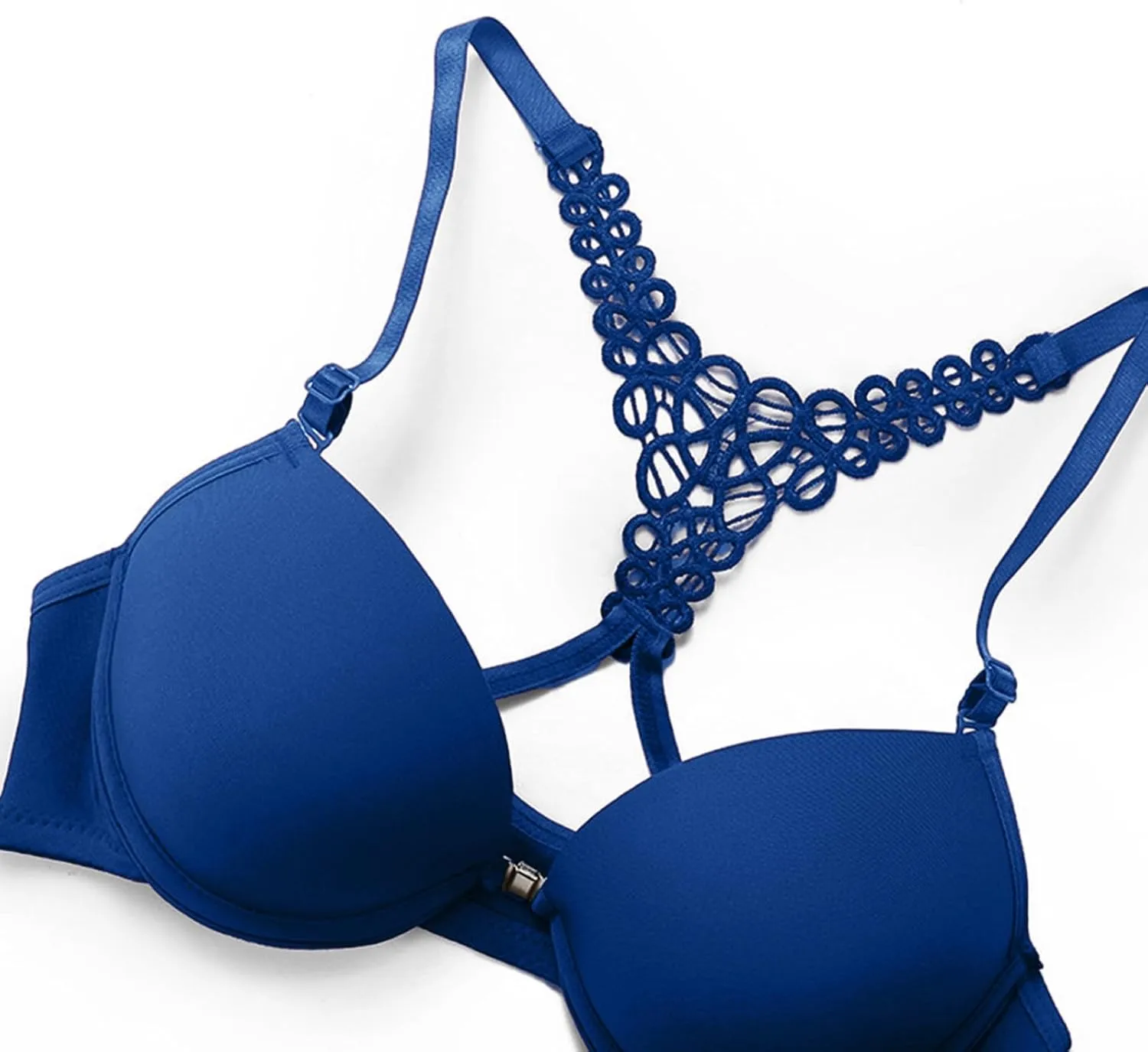 Akklian Sexy Lingerie for Women Lace Matching Bra and Panty Sets Push Up Gathered Underwire Bralette 2 Piece Lingerie Set