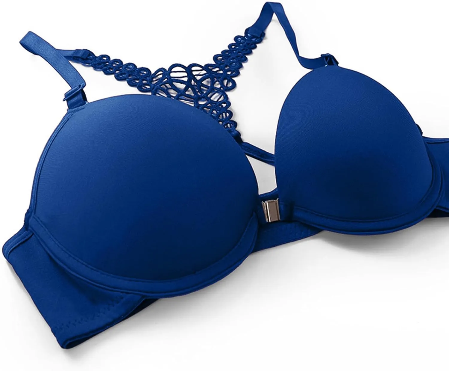 Akklian Sexy Lingerie for Women Lace Matching Bra and Panty Sets Push Up Gathered Underwire Bralette 2 Piece Lingerie Set