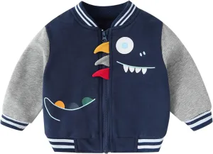 Baby Boy Girl Jacket Casual Windproof Bomber Jackets Full Zip Windbreaker Jackets Warm Winter Coats Bomber Jackets