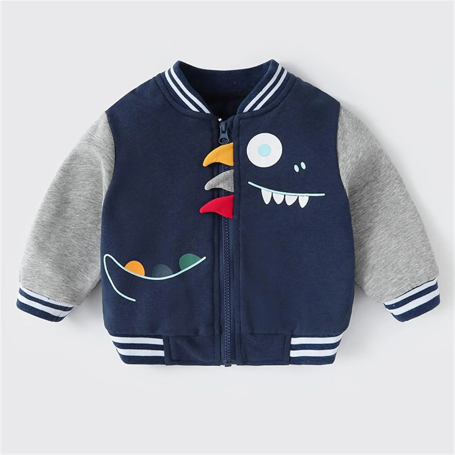 Baby Boy Girl Jacket Casual Windproof Bomber Jackets Full Zip Windbreaker Jackets Warm Winter Coats Bomber Jackets