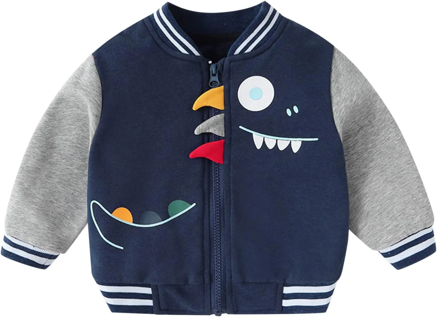 Baby Boy Girl Jacket Casual Windproof Bomber Jackets Full Zip Windbreaker Jackets Warm Winter Coats Bomber Jackets
