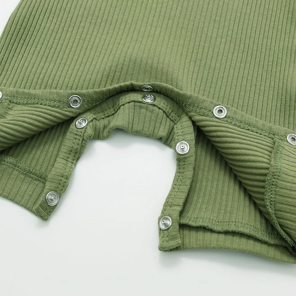 Bafeicao Baby Boy Girl 2/3 Pack Solid Romper Ribbed Short/Long Sleeve Bodysuit Jumpsuit Infant Knitted Outfits Clothes