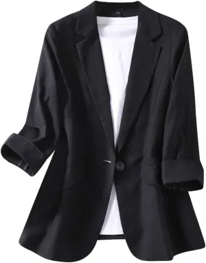 Blazers for Women Business Casual Blazers Open Front Long Sleeve Work Office Suit Jackets Blazer Trendy Clothes