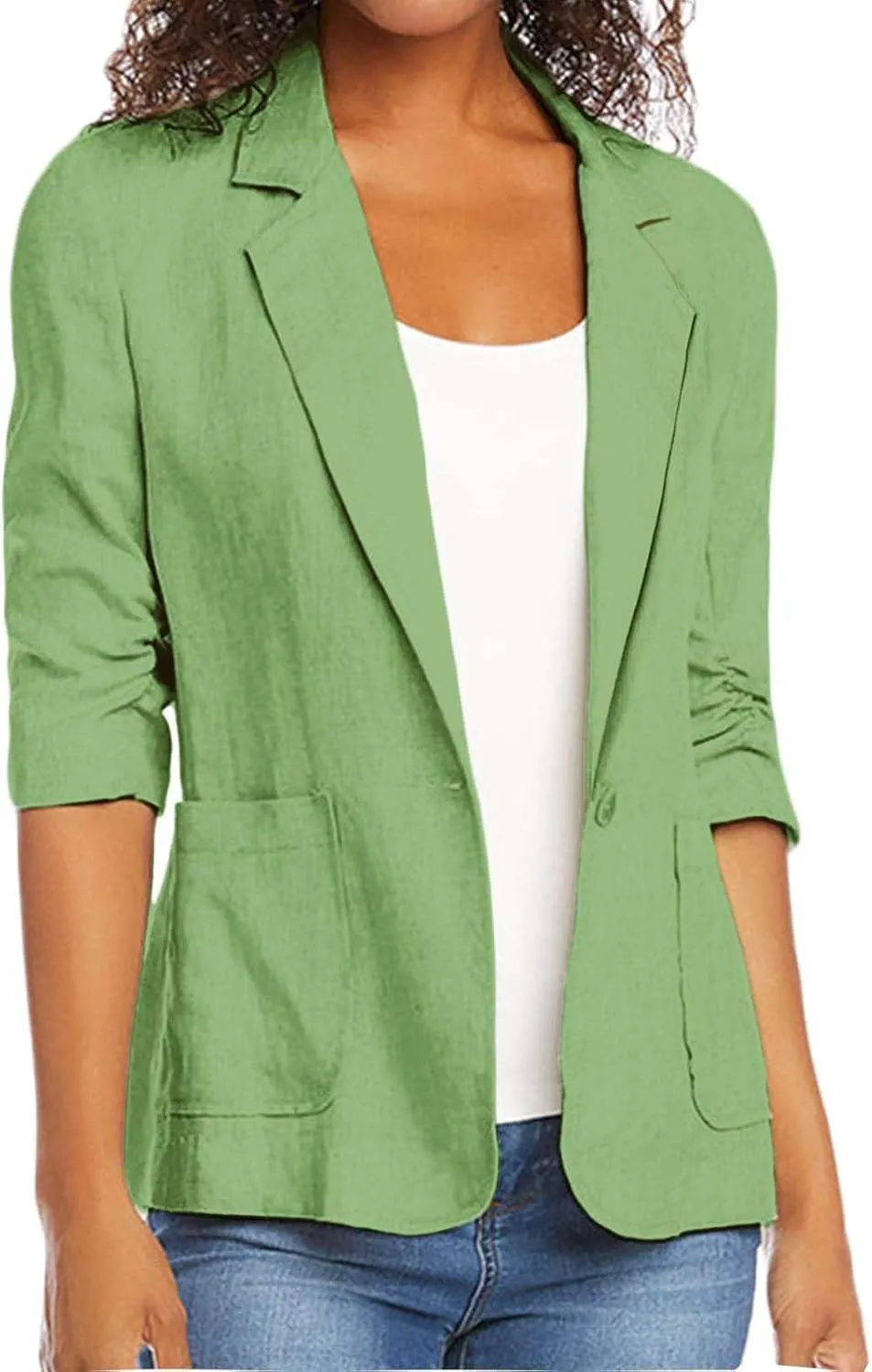 Blazers for Women Business Casual Long Sleeve Jacket Open Front Work Office Blazers Lightweight Jackets Outfits