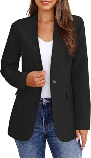 Blazers for Women Business Casual Work Office Suit Jackets Loose Fitted Blazers Lightweight Dressy Jacket Outwear