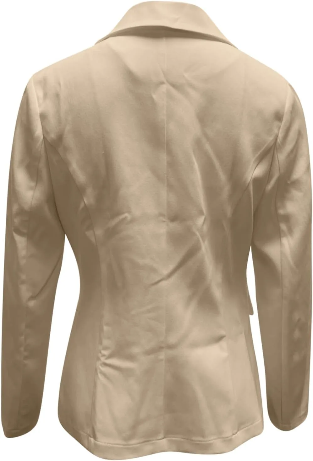 Blazers for Women Casual Open Front Button Jackets Solid Lapel Suite Jacket 2025 Trendy Outerwear with Pockets
