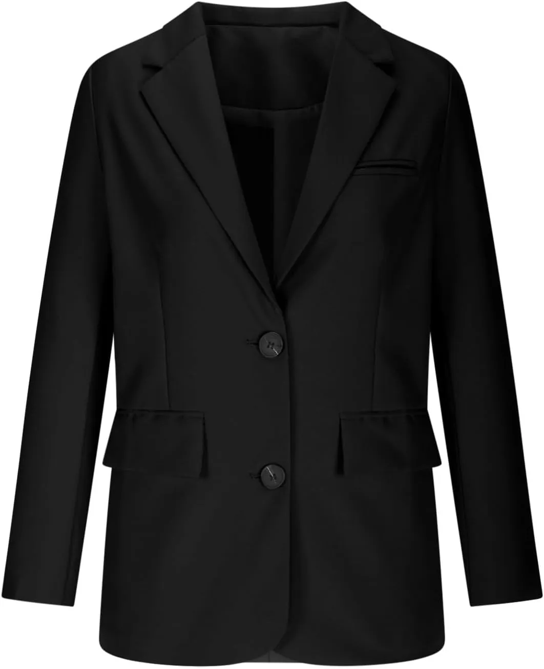 Blazers for Women Dressy Casual Open Front Long Sleeve Work Office Suit Jackets Elegant Button Lapel Business Blazer