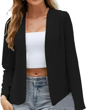 Blazers for Women Fashion Casual Open Front Trendy Blazers Jacket Plus Size Comfy Work Office Clothes