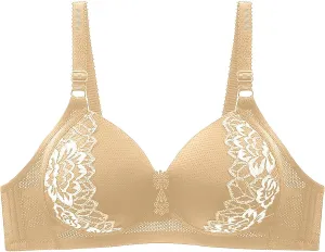 Bras For Women No Underwire Full Coverage Push Up Lace Bras Thin Ultra Comfortable Sleep Daily Bralettes Everyday Bras
