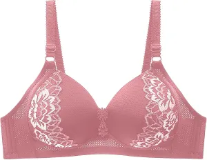 Bras For Women No Underwire Full Coverage Push Up Lace Bras Thin Ultra Comfortable Sleep Daily Bralettes Everyday Bras