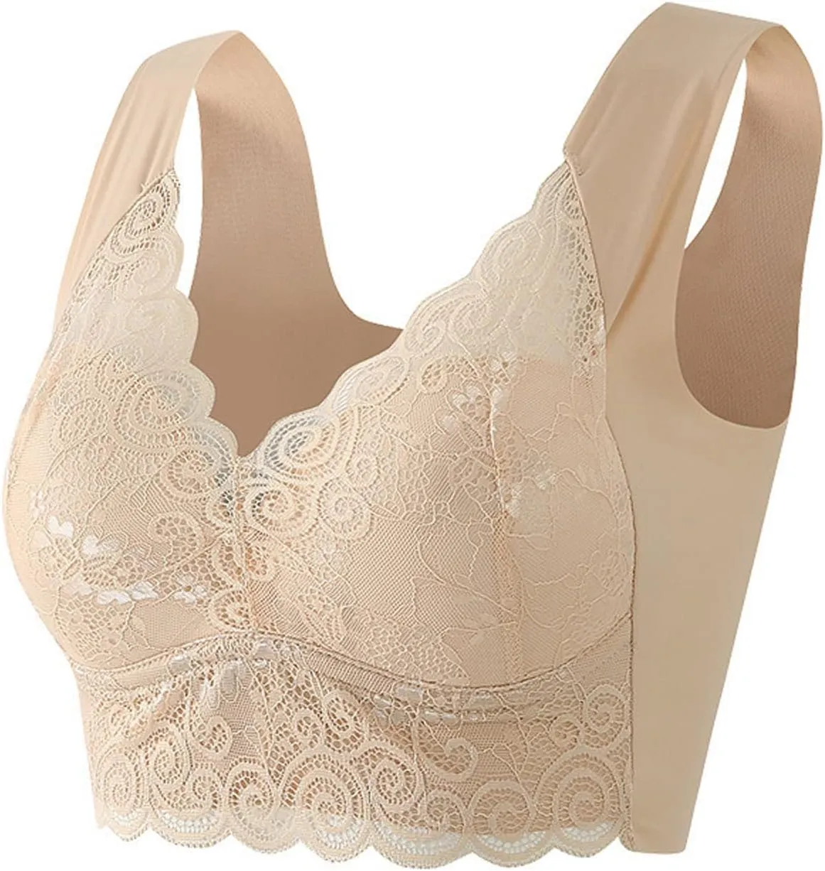 Bras for Women No Underwire Push Up Bras Wireless Bra Padded Soft Comfort Bras Underwire T-Shirt Bra