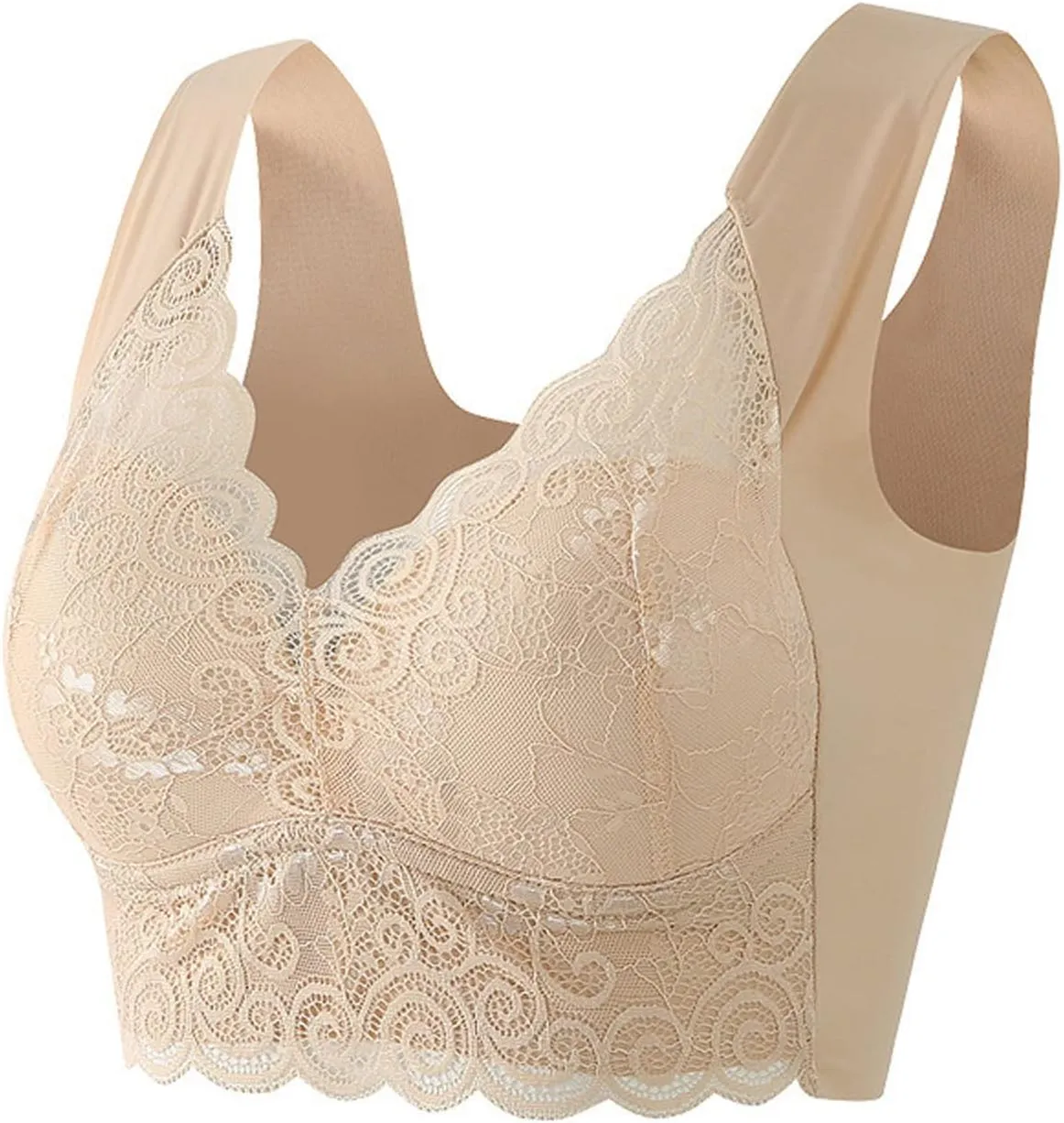 Bras for Women No Underwire Push Up Bras Wireless Bra Padded Soft Comfort Bras Underwire T-Shirt Bra
