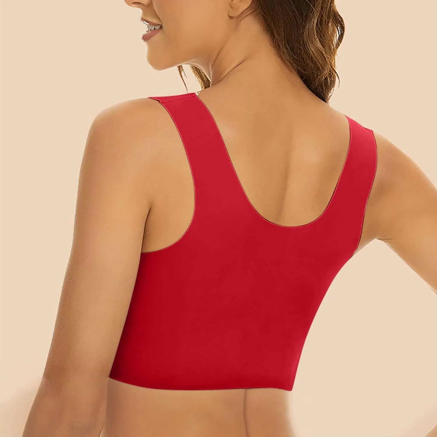 Bras for Women No Underwire Push Up Bras Wireless Bra Padded Soft Comfort Bras Underwire T-Shirt Bra
