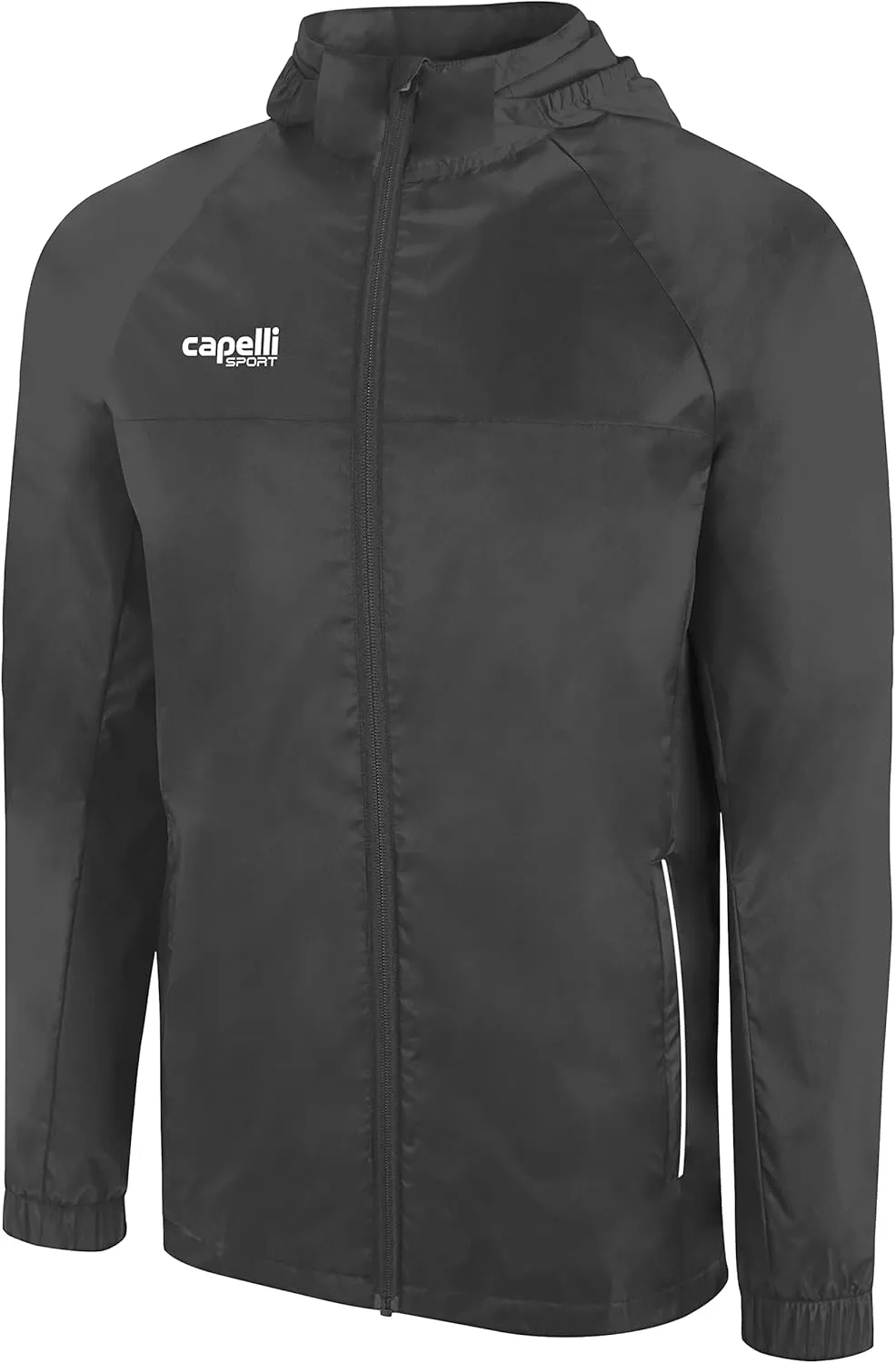 Capelli Sport All Weather Jacket, Adult Basics Activewear Gym Coat with Hood for Men and Women