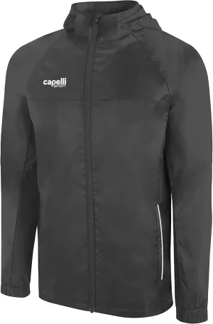 Capelli Sport All Weather Jacket, Adult Basics Activewear Gym Coat with Hood for Men and Women