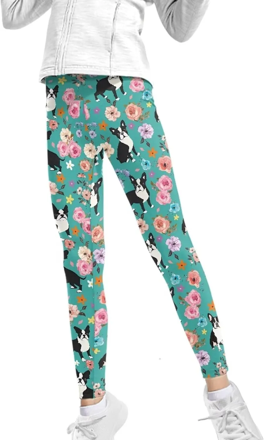 COEQINE Girls’ Leggings, Yoga Pants Activewear Legging High Waist Active Pants Size for 4-13 Years Kids Teens