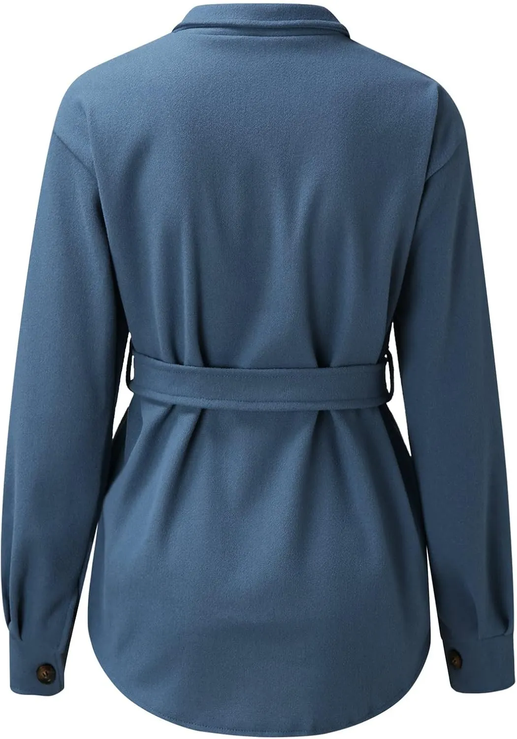 cooki Winter Coats for Women Lapel Belted Peacoat Women's Wool Blend Trench Coat Casual Fall Cardigan Jacket Overcoats