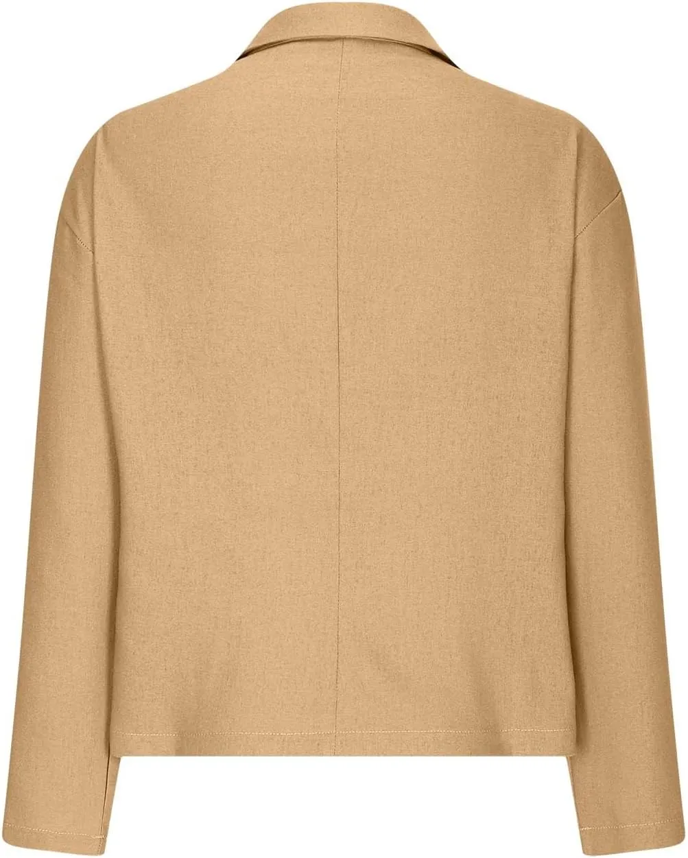 Cotton Linen Blazer for Womens Casual Long Sleeve Button Front Lapel Jackets Loose Lightweight Suit Jackets Blazer