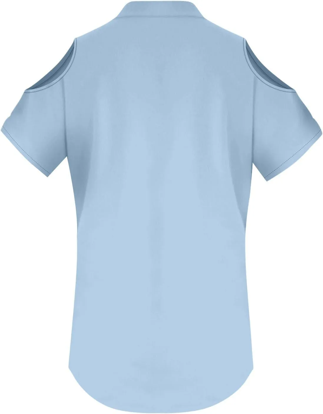 Cotton Linen Tops for Women 2025 Trendy Summer Cold Shoulder Short Sleeve Casual Loose V Neck Button Up Henley Shirt