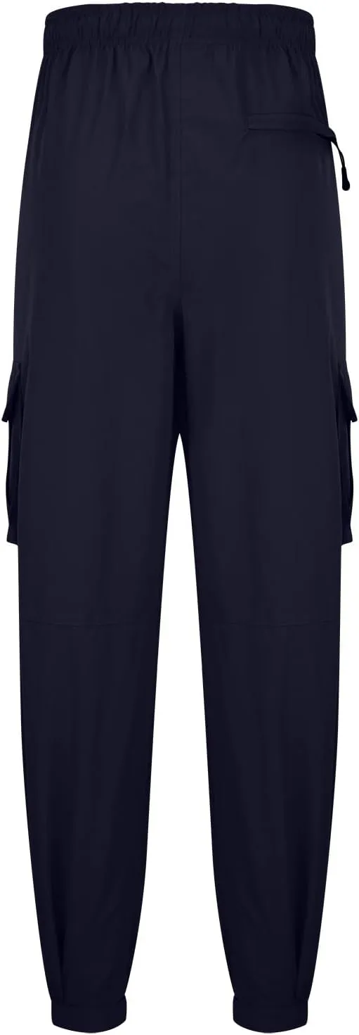 Cotton Men's Cargo Jogger Pants Elastic Multi Pockets Relax Drawstring Outdoor Daily Hiking Camping Activewear Travel
