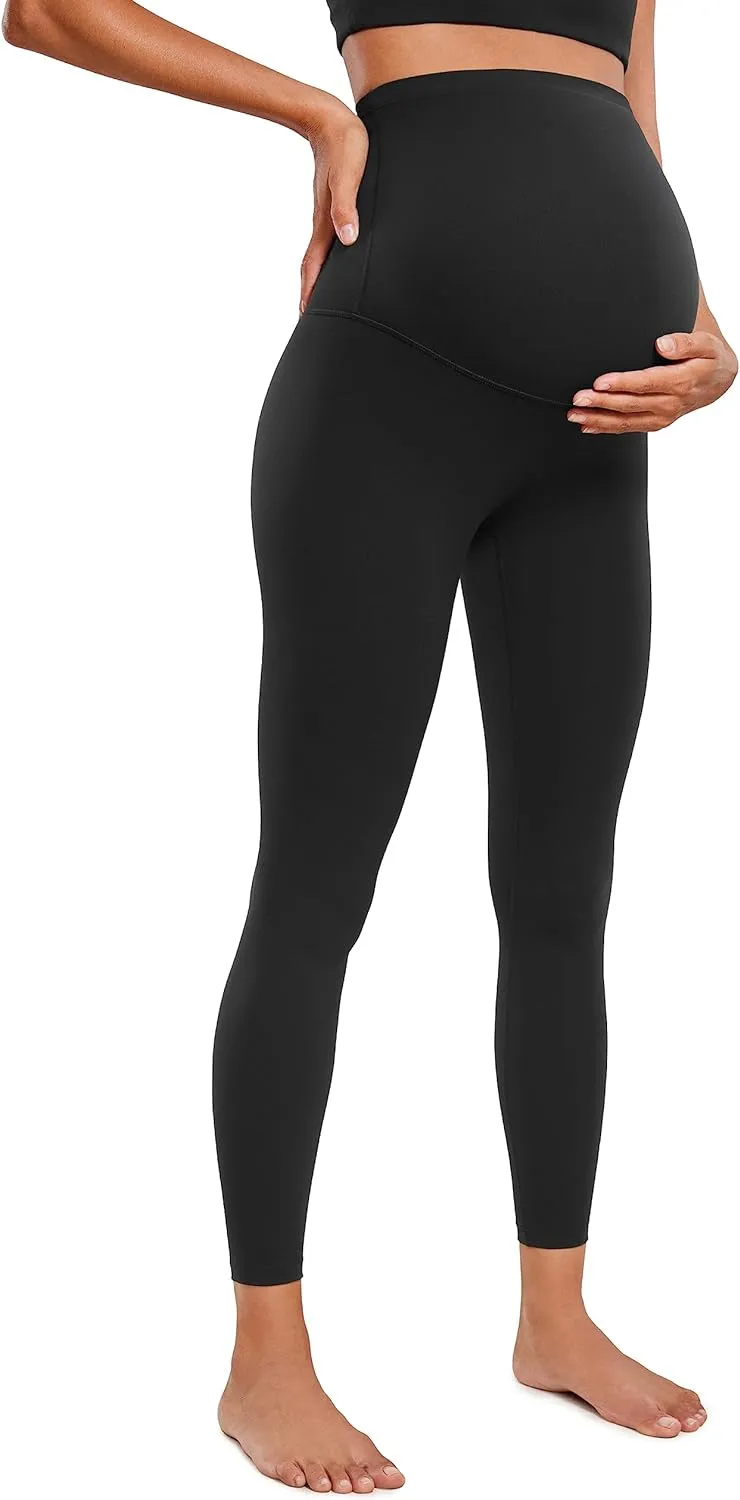 CRZ YOGA Womens Butterluxe Maternity Leggings Over The Belly 25" - Buttery Soft Workout Activewear Yoga Pregnancy Pants