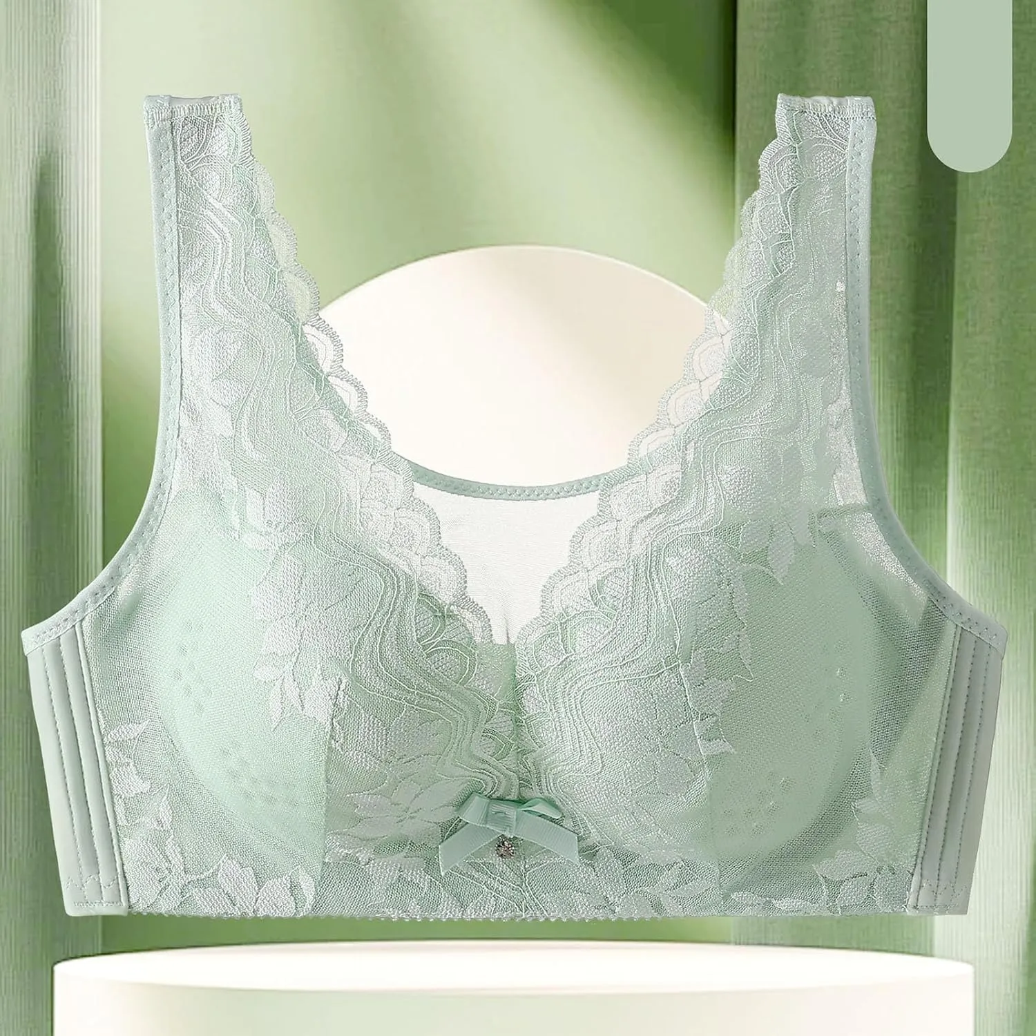 Cute Bras for Women Lace Hollow Out Ruffle Fashion Plus Size Bra Sexy Breathable Bralette Support Posture Bra
