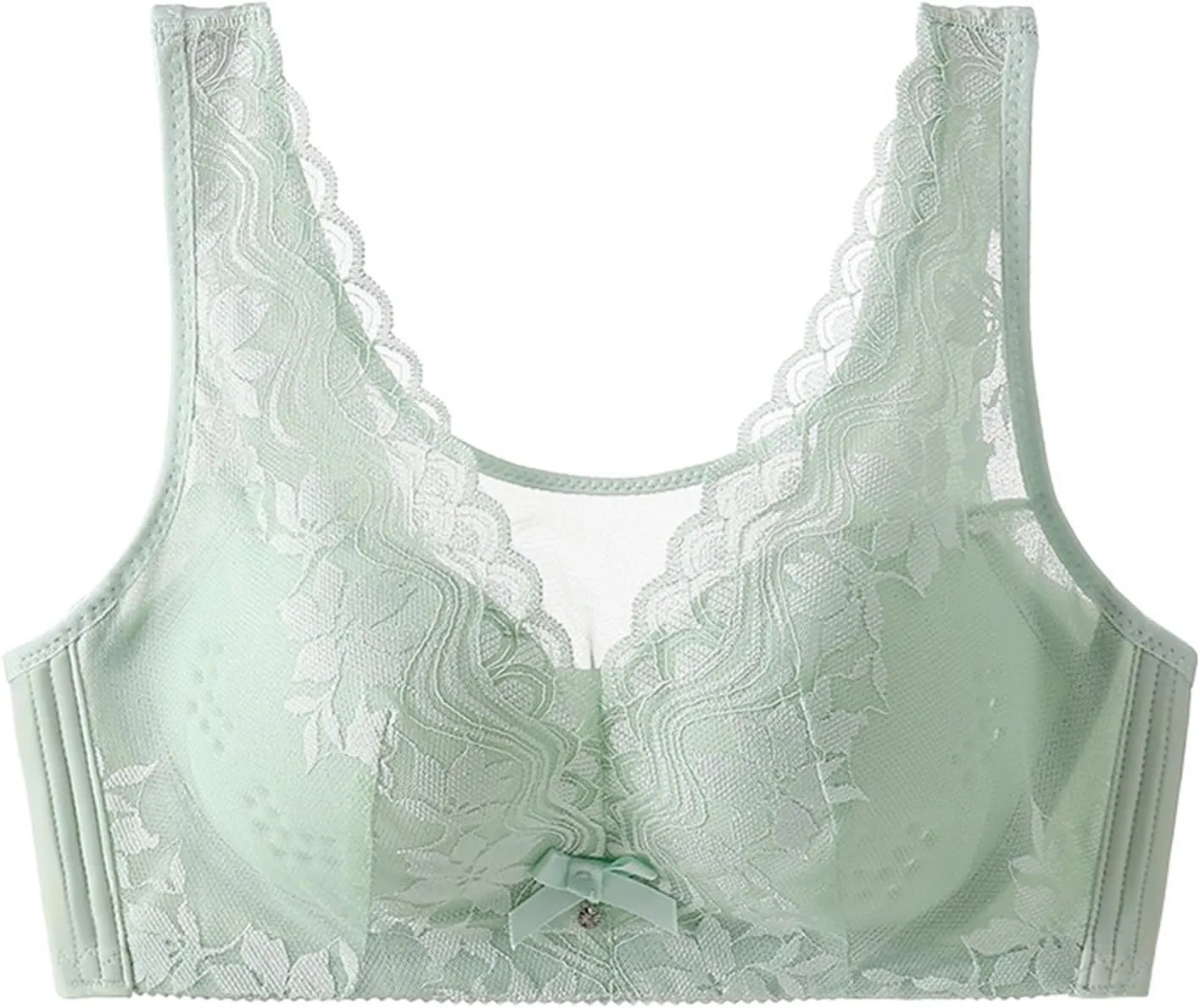 Cute Bras for Women Lace Hollow Out Ruffle Fashion Plus Size Bra Sexy Breathable Bralette Support Posture Bra