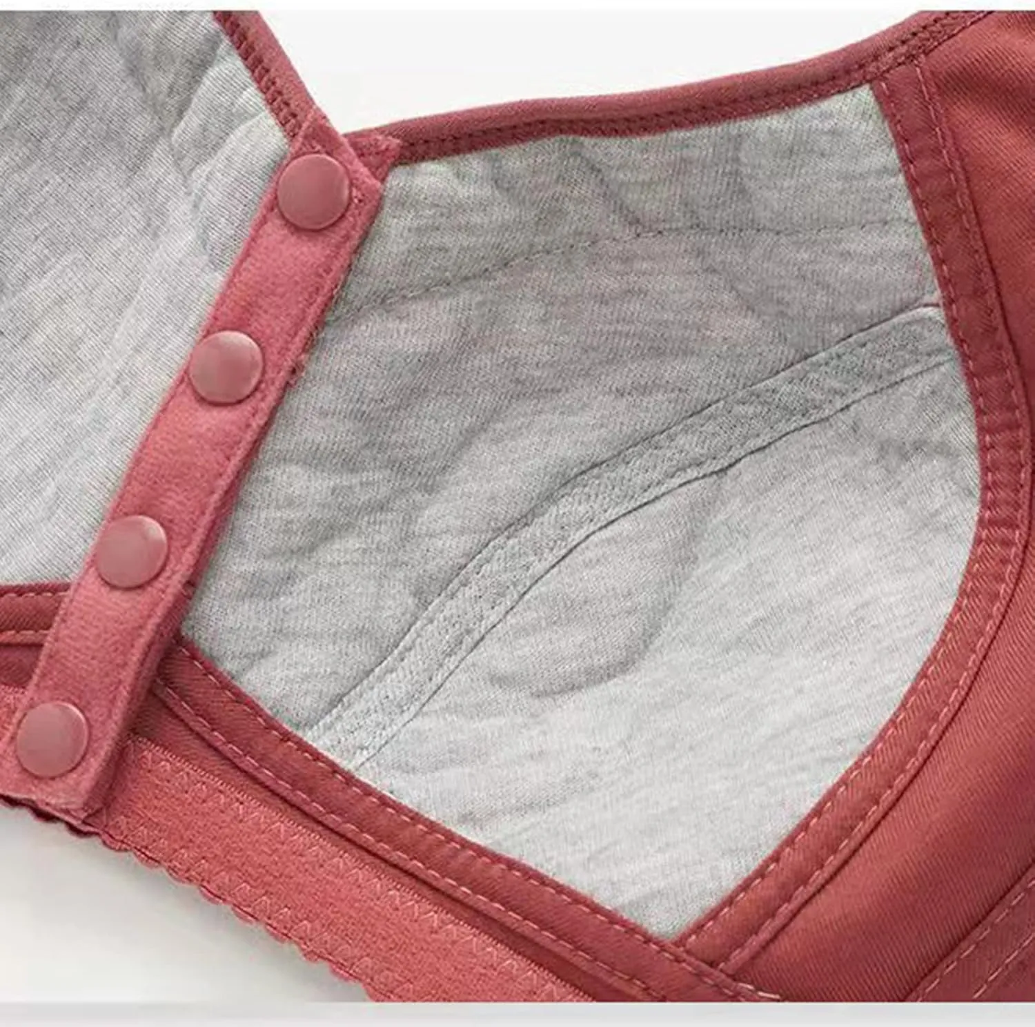 Daisy Bra for Seniors, Womens Bras Comfortable Front Closure 18 Hour Comfort-Strap Sleep Bralette No Underwire Bras
