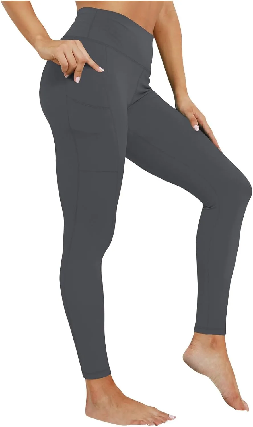 DASAYO Yoga Pants with Pockets for Women High Waist Tummy Control Activewear Leggings Stretchy Fitness Workout Leggings