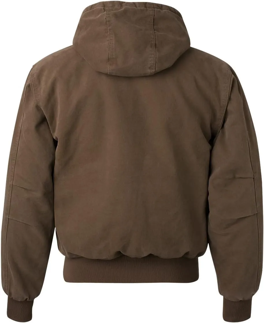 DRI Duck Men's 5020 / 5020T Cheyenne Hooded Boulder Cloth™ Zip Up Work Wear Jacket with Tricot Quilt Lining