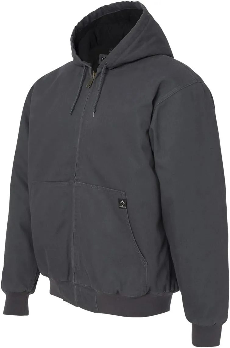 DRI Duck Men's 5020 / 5020T Cheyenne Hooded Boulder Cloth™ Zip Up Work Wear Jacket with Tricot Quilt Lining