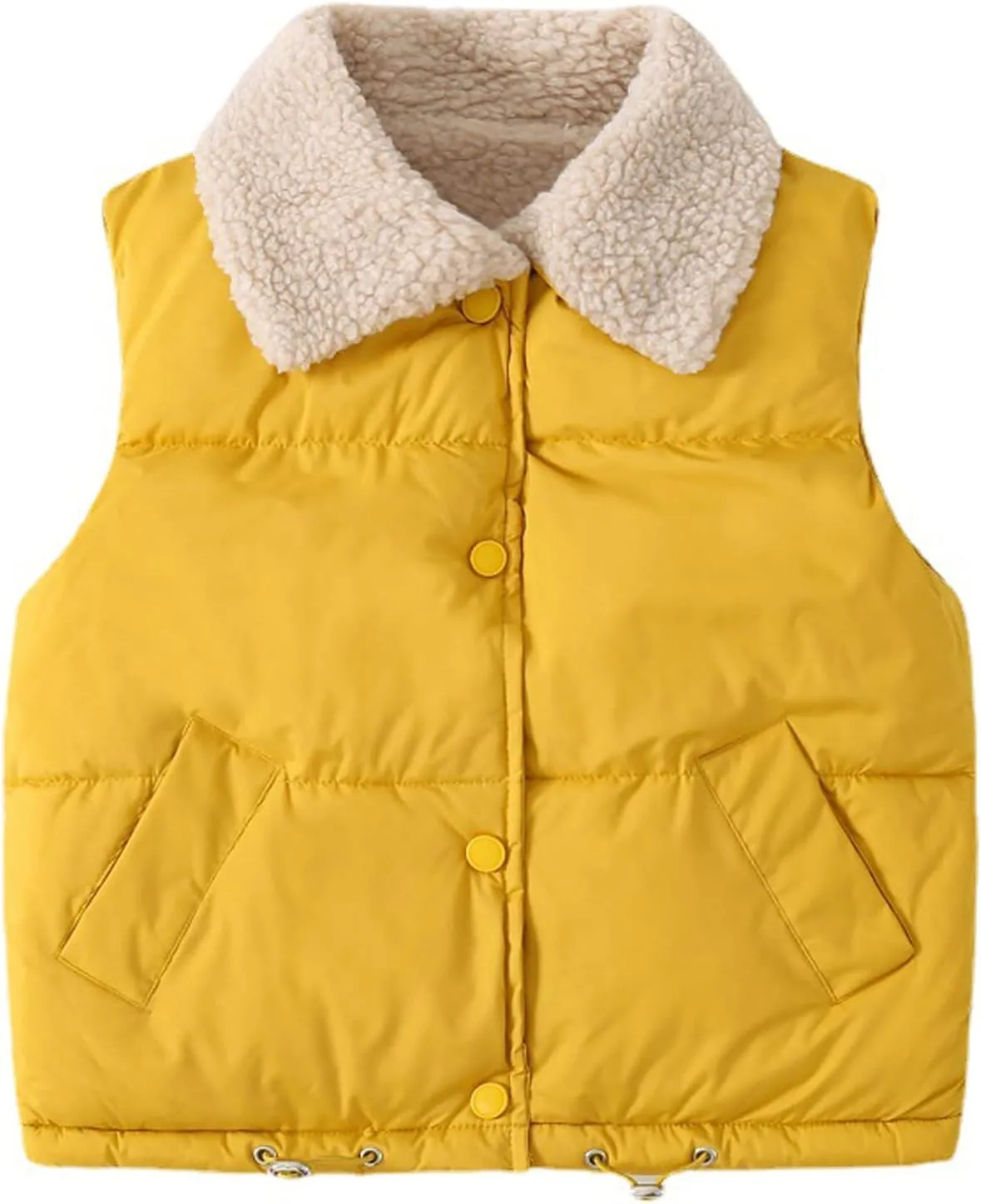 EISHOW Baby Boys Girls Fleece Vest Waistcoat Down Jacket Winter Fuzzy Thick Cotton-Padded Puffer Jacket Sleeveless Coat