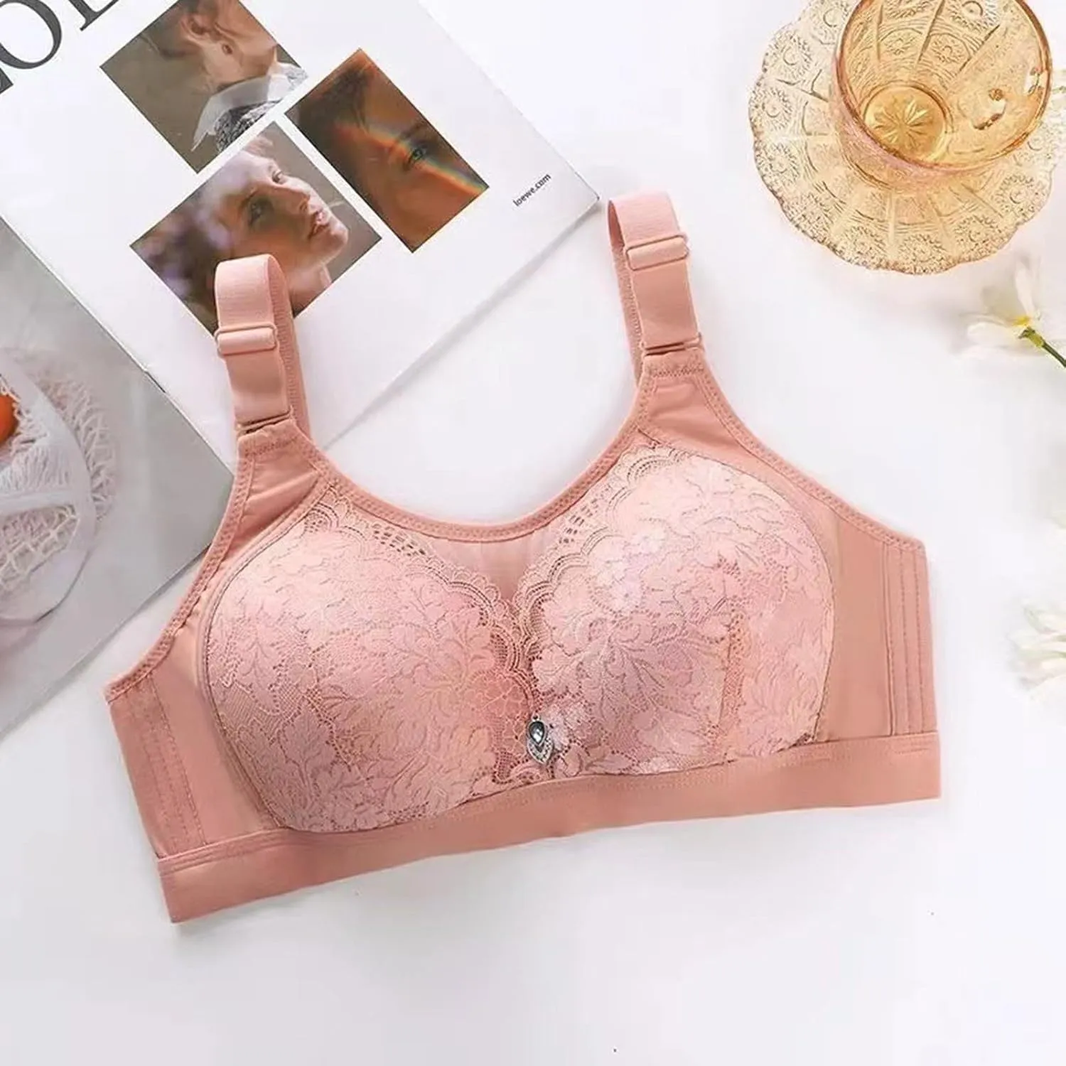 Everyday Bras Womens Sexy Push Up No Underwire Lace Bras Fat Coverage Ultra Comfortable Tshirt Bralettes With Support