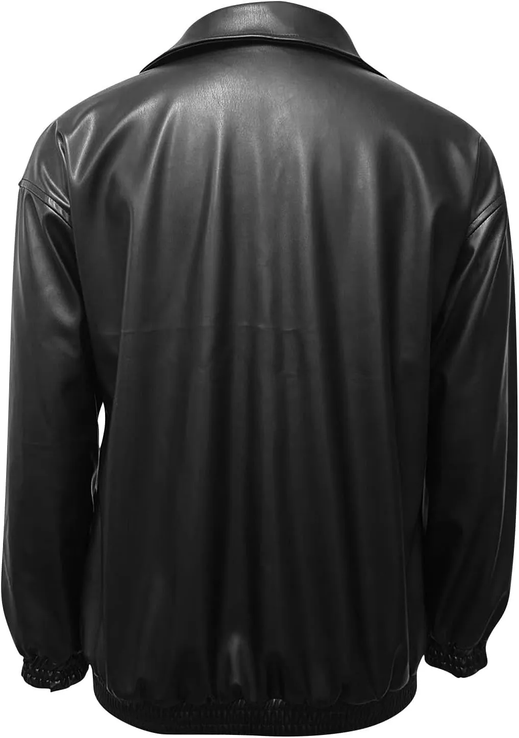 Faux Leather Jacket for Women Lapel Oversized Motorcycle Jacket Zip Up Bomber Coats Winter Fashion 2024 Fall Outfits