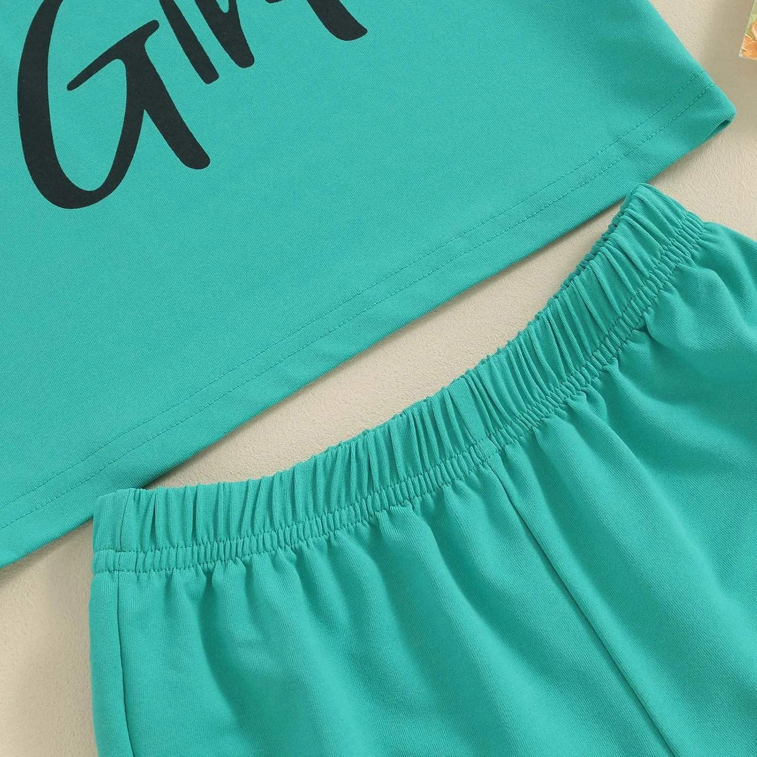 Fernvia Toddler Kids Baby Girl Summer Clothes 2T 3T 4T 5T 6T 7T Sleeveless Tank Tops Shorts Set 2Pcs Outfits
