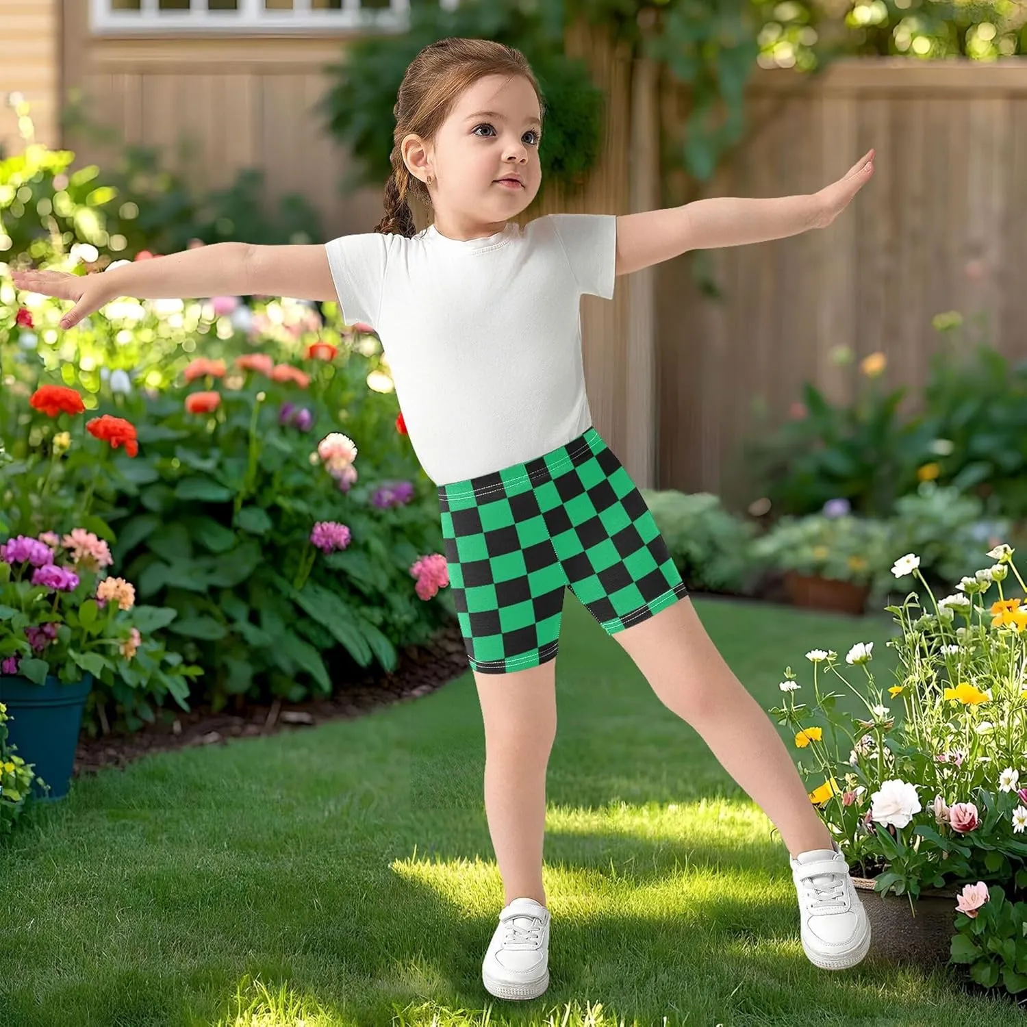 Fisyme Girls Shorts Kids Toddler Girl Bike Cartwheel Under Dress Shorts