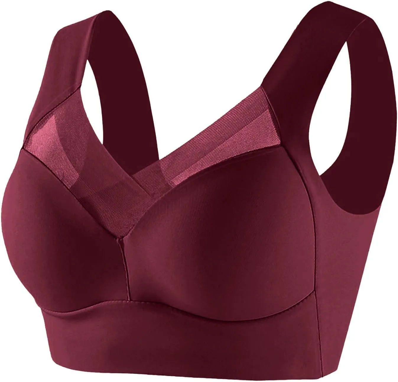 Full Coverage Bras for Women 2025 Plus Size High Support No Underwire Bra Wireless Bralette Sports Tank Tops Underwear