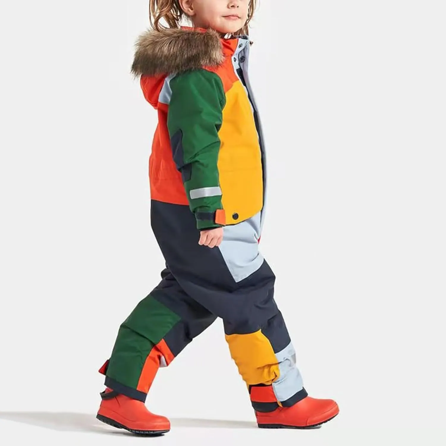 Girls Boys Snow Suits Kids One Piece Snowsuits Waterproof Windproof Jumpsuits Winter Outdoor Overalls Snowboarding Ski Suits