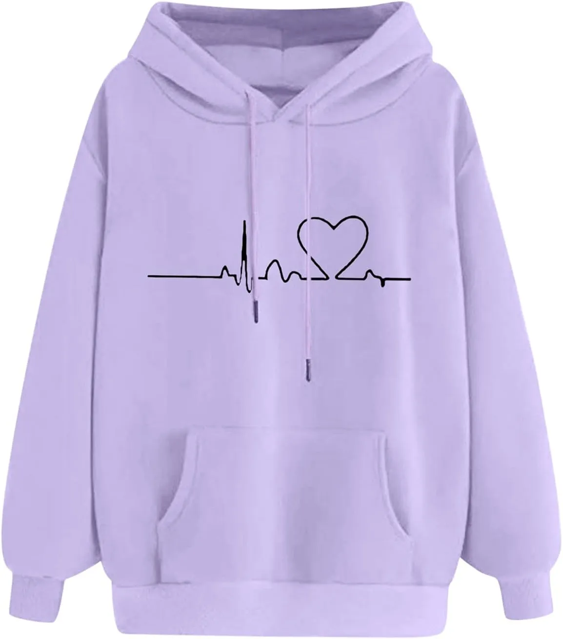 Hasta Womens String Hoodies Sweatshirts with Pockets Oversized Activewear Sweatsuits Print Athleisure Pullover Tops Unisex