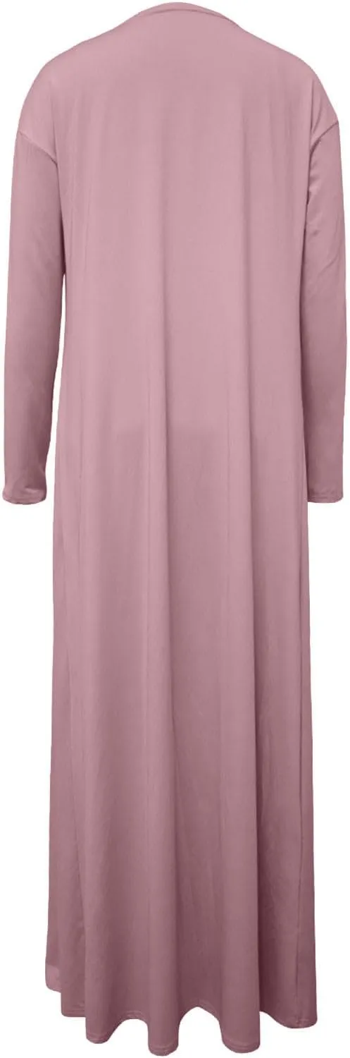 HGps8w Women's 3 Piece Outfits - Long Sleeve Open Front Extra Long Cardigan and Crop Tank Top with Long Pants Loungewear Set