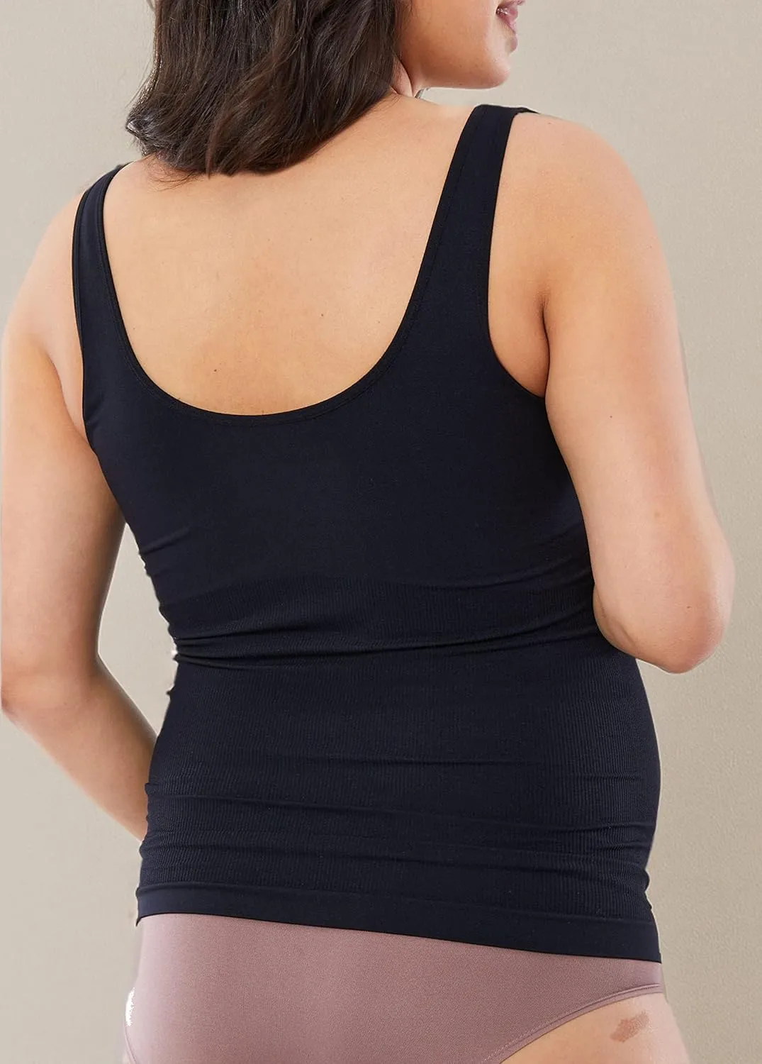 Ingrid & Isabel Basics - Belly Support Maternity Cami - Black Maternity Camisole Black