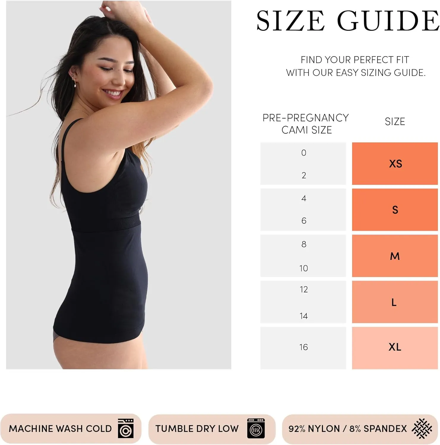 Ingrid & Isabel Basics – Postpartum Nursing & Pumping Cami – Maternity Tank Top for Breastfeeding