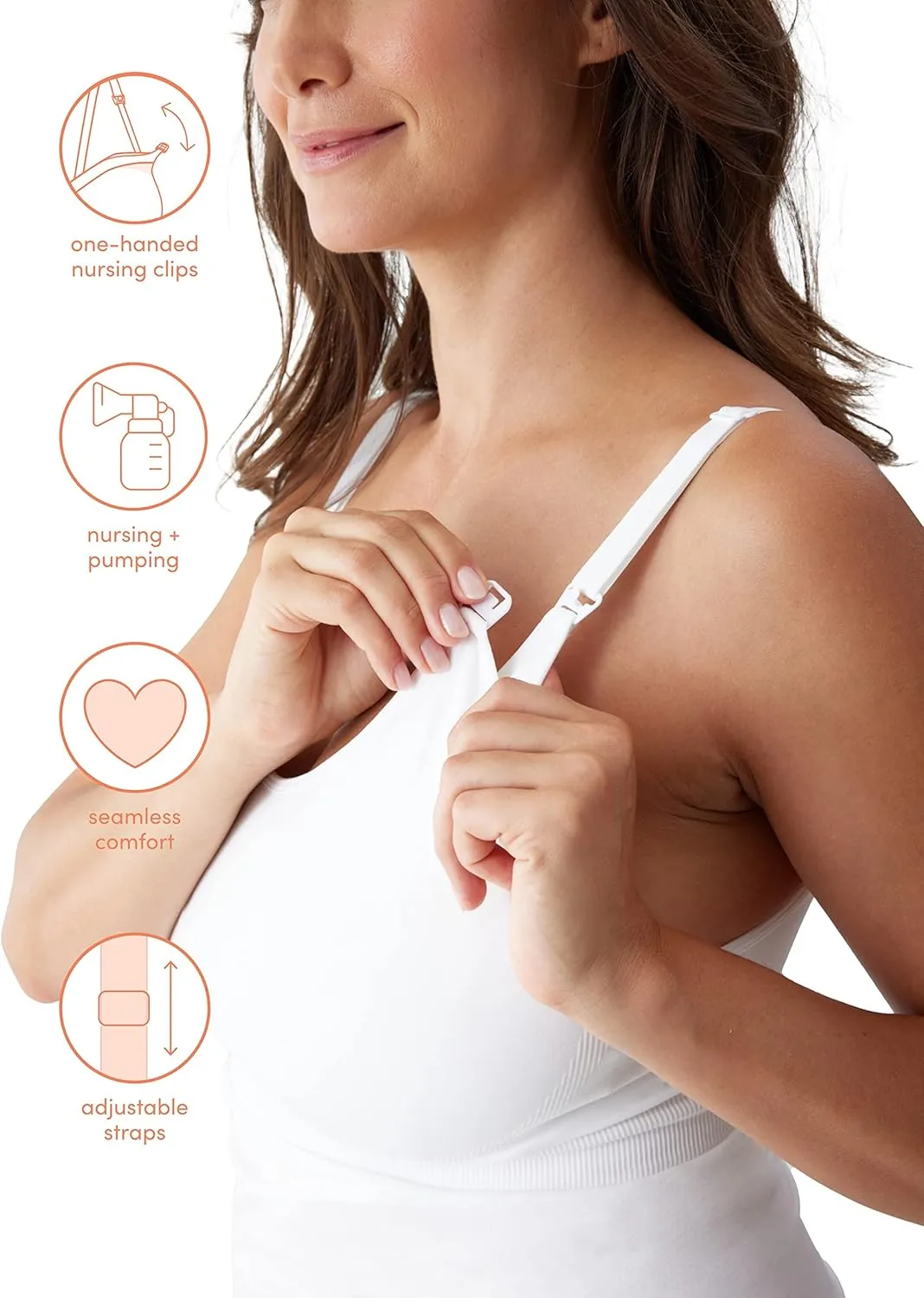 Ingrid & Isabel Basics Postpartum Nursing   Pumping Cami, Comfortable Maternity Tank Top
