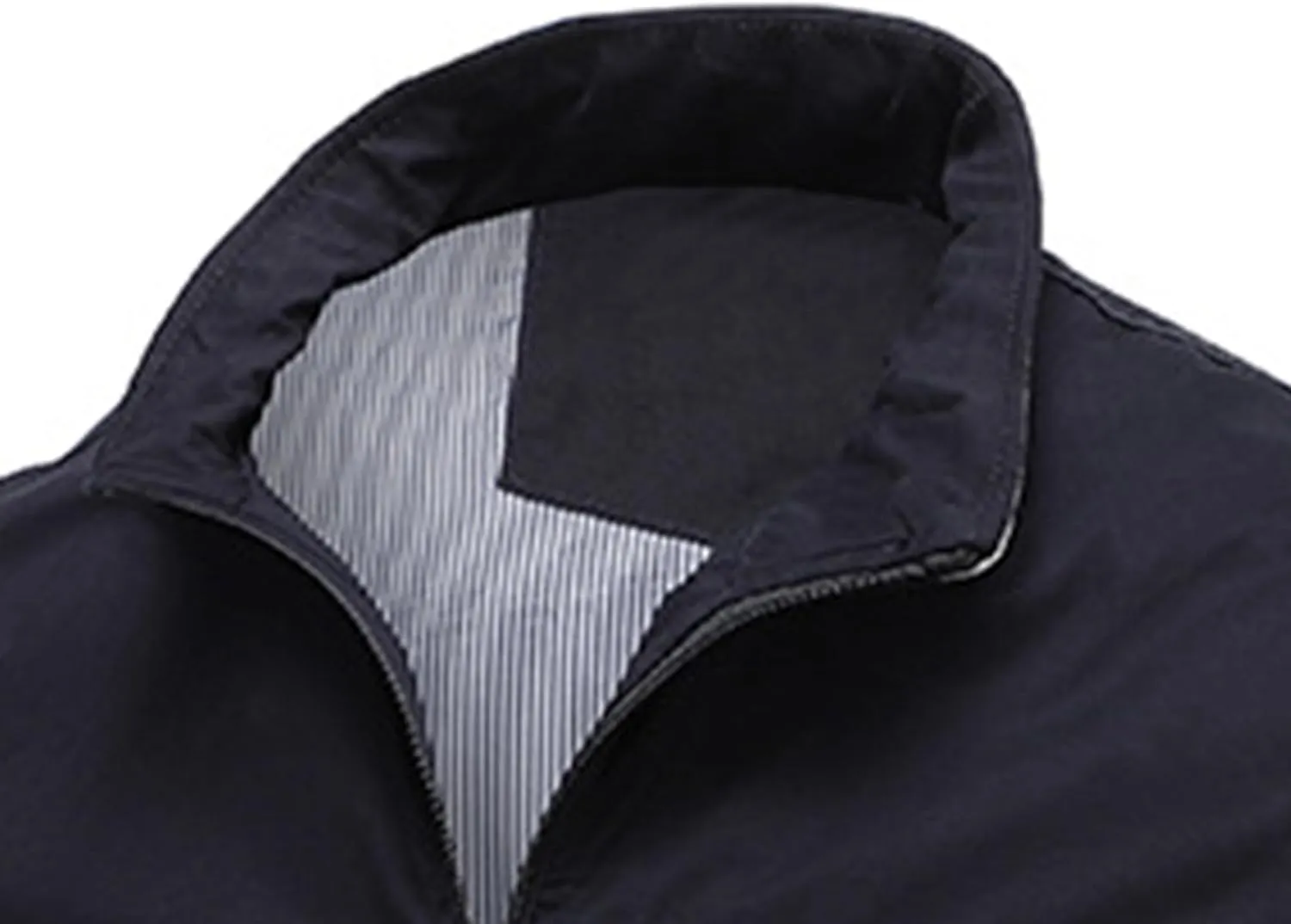 JEsilunmaMY Men's Wash Cotton Cargo Casual Jackets Zip Front Stand Collar Military Jackets Winter Bomber Jackets Windbreaker