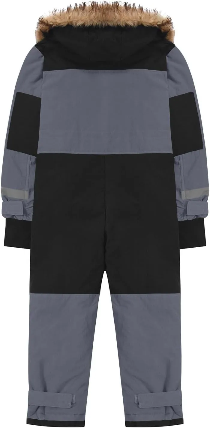 Kids Girls Boys Snow Suits One Piece Snowsuits Winter Warm Outdoor Ski Suits Waterproof Windproof Snowboard Jumpsuits